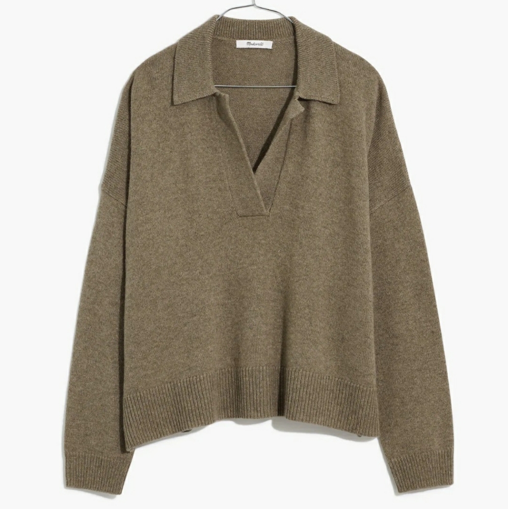 Madewell Davie Polo Sweater - Picture 2 of 5